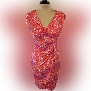 London Times Pink Floral Dress